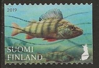 Finland 19, zalm, Verzenden, Finland, Gestempeld