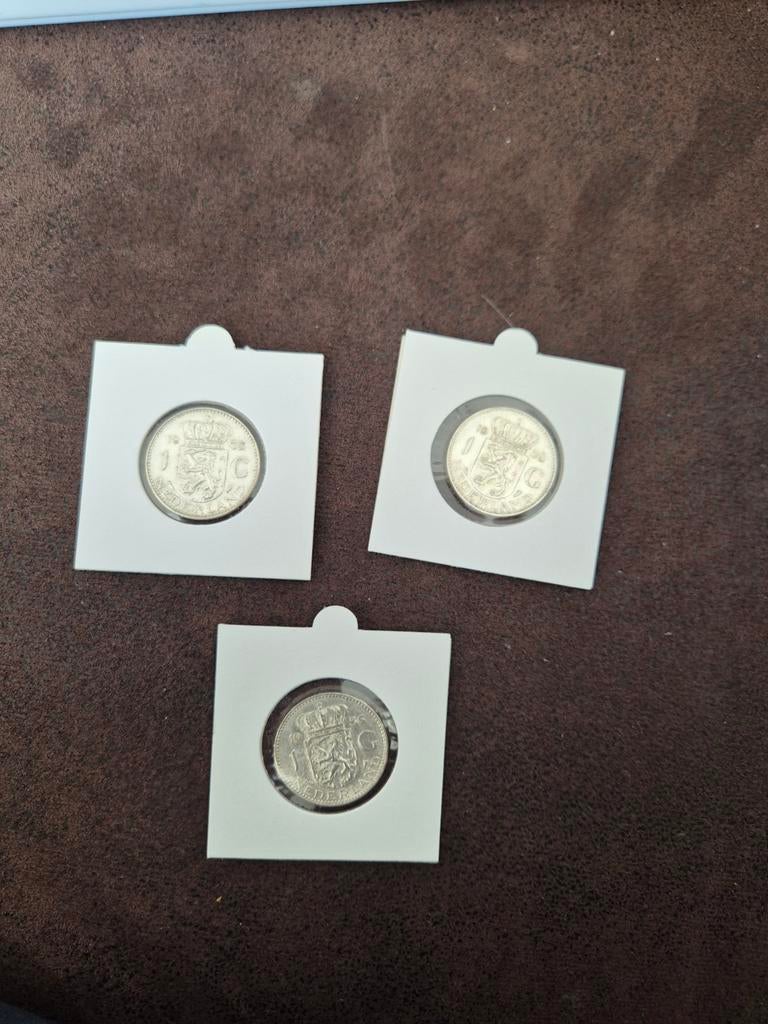 3 zilveren guldens 1956 juliana, Ophalen of Verzenden