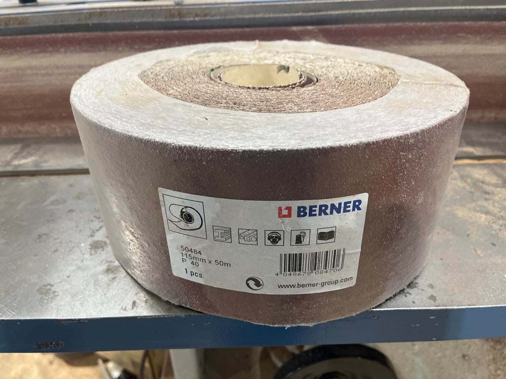 Schuurpapier op rol, 115mm x 50m, P40, Ophalen, Nieuw, Overige typen