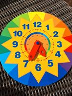 Kleurrijke kinderklok om klokkijken te leren, Ophalen of Verzenden, Zo goed als nieuw