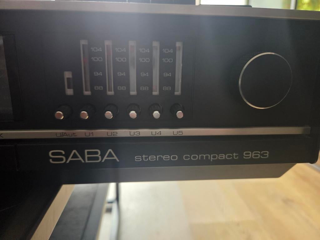 SABA Stereo Compact 963 met cassette speler., Tuner of Radio, Gebruikt, Losse componenten, Ophalen