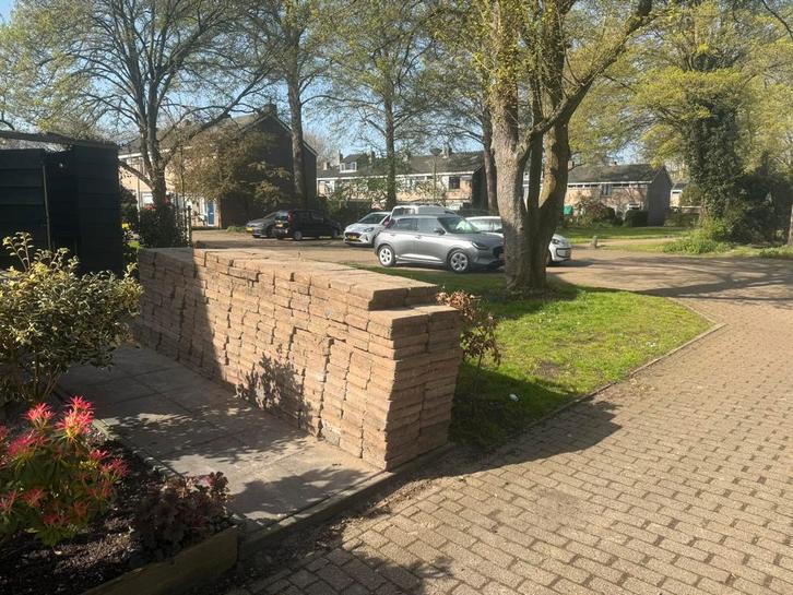 Tuin tegels, Tuin en Terras, Terrasdelen en Vlonders, Zo goed als nieuw, Hout, Ophalen