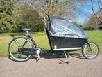 Bakfiets Cargobike Classic Long met huif en accessoires, Gebruikt, Huif, 3 kinderen, Ophalen