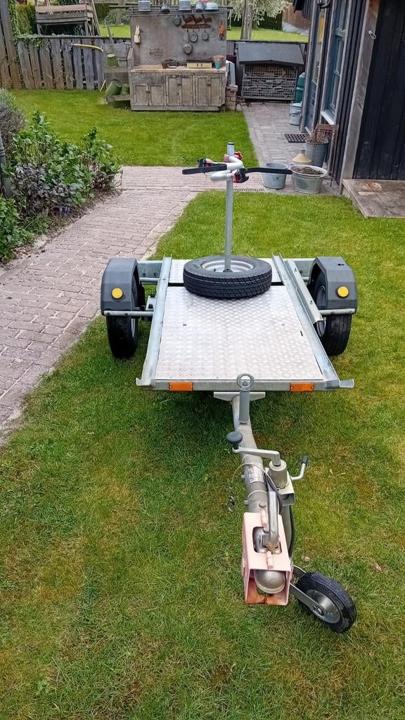 Nette e-bike/stadsfiets/solex aanhangwagen, Fietsen en Brommers, Ophalen of Verzenden, Zo goed als nieuw