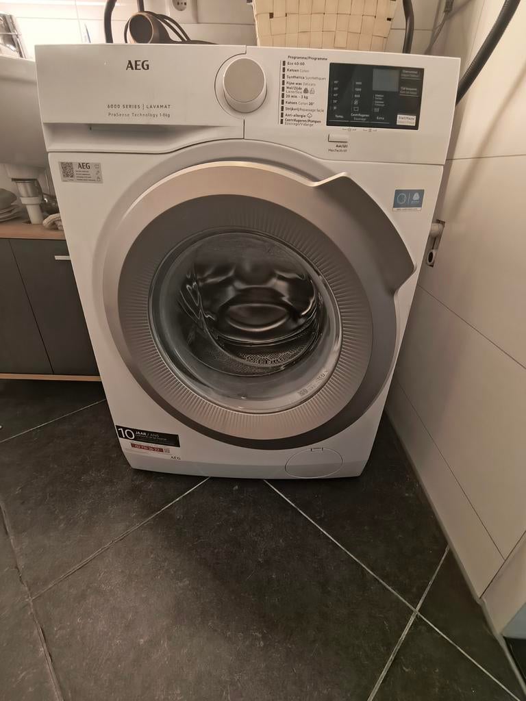 AEG LF62CS86 ProSense wasmachine, Ophalen, Zo goed als nieuw, 1600 toeren of meer, 85 tot 90 cm