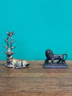 Antieke bronzen beeldjes dieren, Ophalen of Verzenden