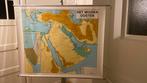 Schoolkaart Het Midden Oosten en Israël, Ophalen of Verzenden, Aardrijkskunde