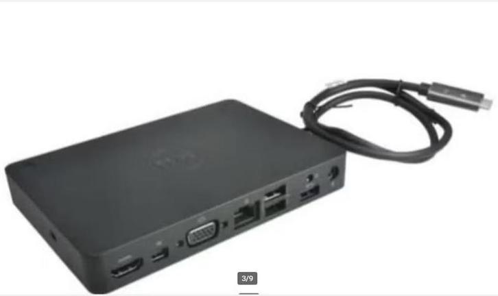 Partij 10x DELL WD15 Type-USB -C Docking Station met oplader, Computers en Software, Dockingstations, Zo goed als nieuw, Docking station