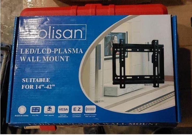 V beugel universeel - 14-42 inch extra plat tv beugel, Info@opruimdeals.nl, Ophalen of Verzenden, Zo goed als nieuw, Nijverheidscentrum 44