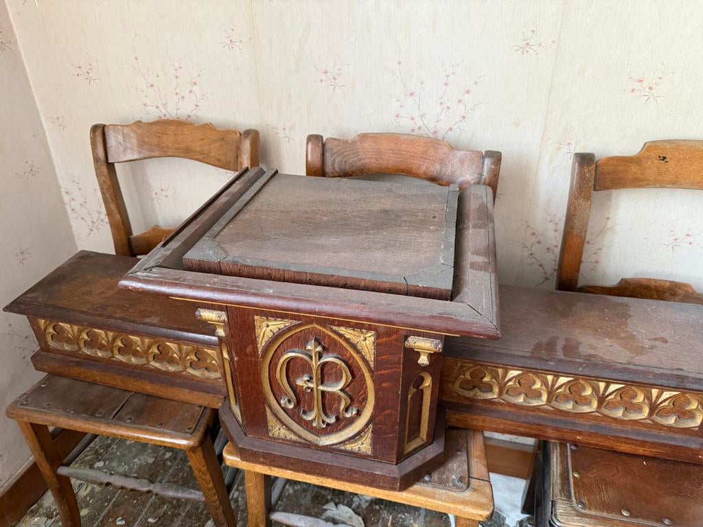 Altaar toog religie kerk uit hout, Ophalen of Verzenden