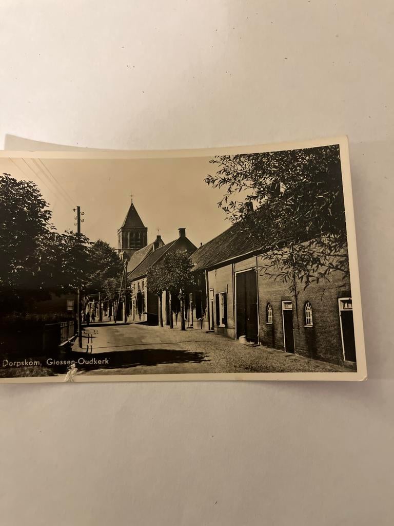 Oude ansichtkaart Giessen-Oudkerk, Verzamelen, Ansichtkaarten | Nederland, Ophalen of Verzenden, 1960 tot 1980, Gelopen, Zuid-Holland