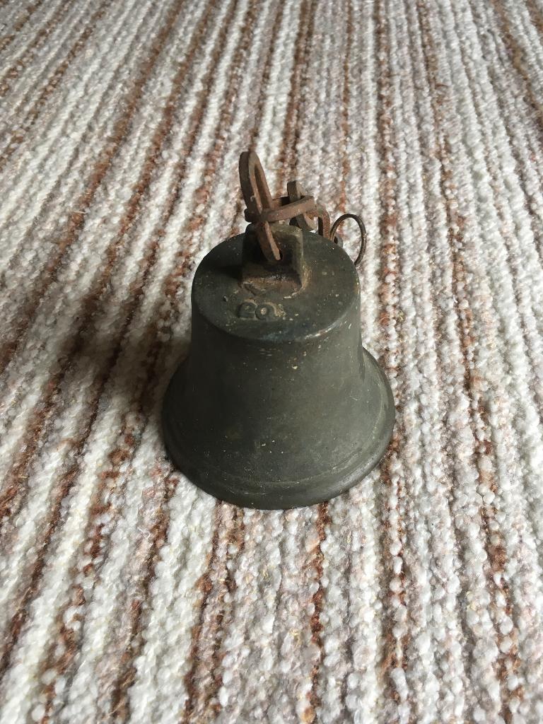 messing bel zonder klepel, Antiek en Kunst, Antiek | Koper en Brons, Ophalen of Verzenden