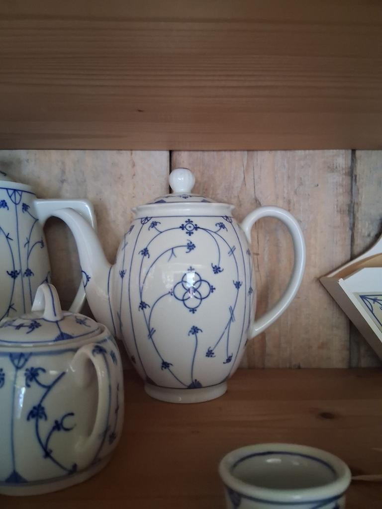 Bavaria  blauw saks theepot/ koffie pot, Ophalen of Verzenden