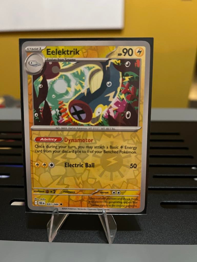 Eelektrik Pokémon Kaart Reverse Holo 031/086, Ophalen of Verzenden, Zo goed als nieuw, Losse kaart