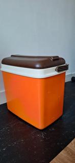 Vintage jaren '70 Curver koelbox oranje/bruin, Ophalen, Gebruikt, Koelbox, Koelelement