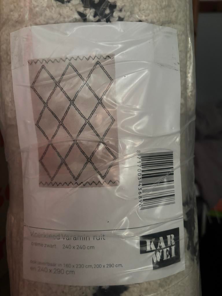 Vloerkleed nieuw, Ophalen, Nieuw, Wit