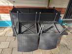 Loungeset met twee stoelen ( kussens liggen nog binnen), Tuin en Terras, Gebruikt, 3 zitplaatsen, Ophalen of Verzenden, Loungeset