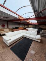 Wit leren design hoekbank bank bankstel zit hoek Z.G.A.N., 2871SK, 125 cm of meer, Mariansoliak8@gmail.com, Ophalen of Verzenden