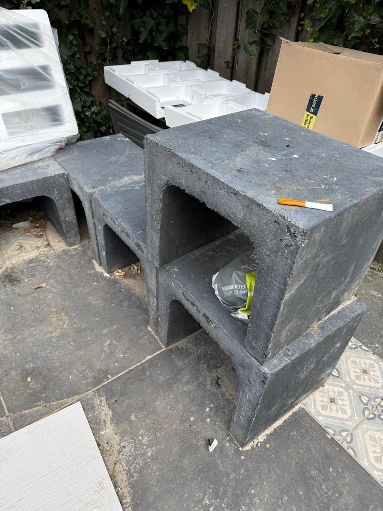 Betonnen U element 8 stuks, Tuin en Terras, Ophalen