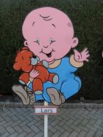 Geboorteborden o.a. geboortebord baby in blauw pakje, Ophalen, Nieuw, Geboortebord