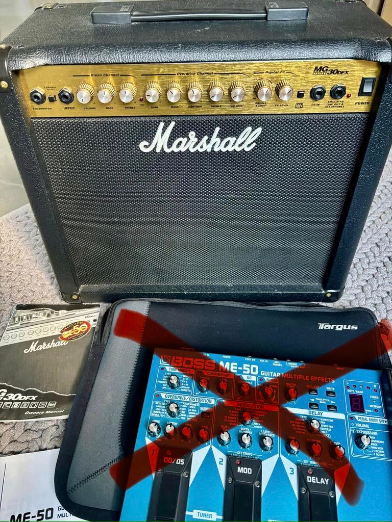 Marshall MG 30 DFX in zeer goede staat, Muziek en Instrumenten, Versterkers | Bas en Gitaar, Ophalen, Zo goed als nieuw, Gitaar