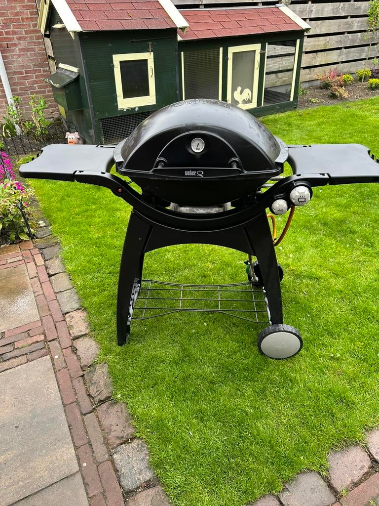 Weber q 3200 gasbarbeque, Tuin en Terras, Gasbarbecues, Ophalen, Gebruikt