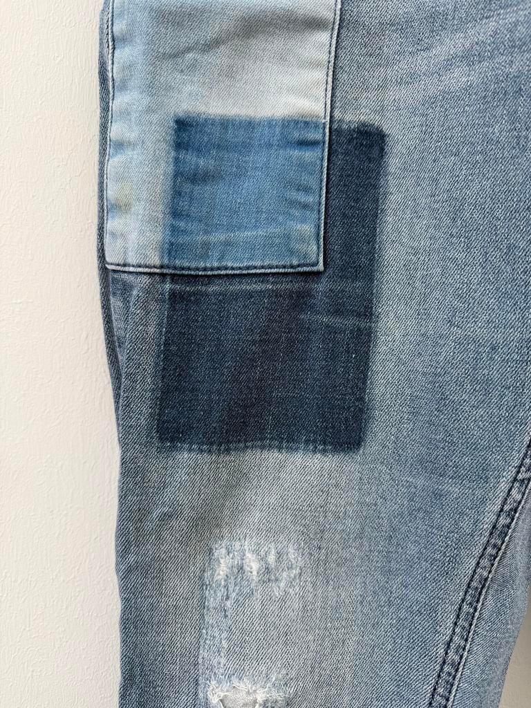 Sissy Boy Broek Maat S - Japanse Boro & Sashiko Stijl, Blauw, Ophalen of Verzenden, Zo goed als nieuw, Maat 36 (S)