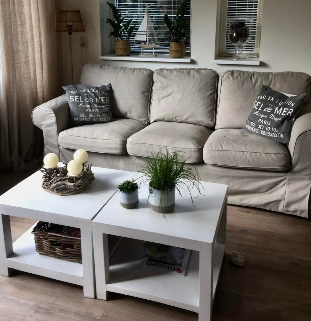 Hoezen Ektorp Ikea bank en 1 stoel, Ophalen of Verzenden, Zo goed als nieuw, Stof