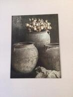 Landelijke wanddeco/bord, sobere kruiken/kruik, sober stoer, Ophalen of Verzenden, Minder dan 50 cm, Schilderij