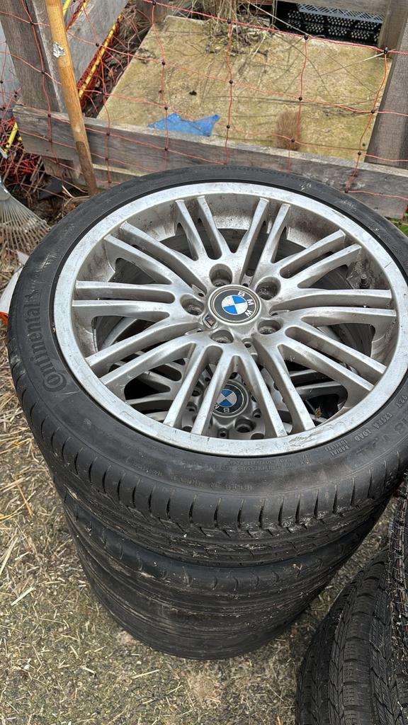 BMW E46 M3 Velgen met banden - Origineel, Auto-onderdelen, Ophalen, 18 inch, Gebruikt, Banden en Velgen