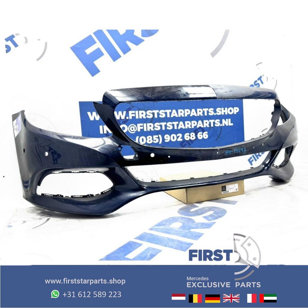 BUMPER W205 VOORBUMPER Mercedes C Klasse 2014-2019 ORIGINEEL, Gebruikt, -, Voor, Ophalen of Verzenden