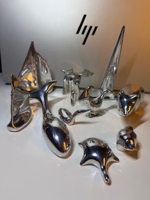 Hoselton - Hoselton Sculpturen, Zilver, Overige onderwerpen, Minder dan 20 cm, Verzenden
