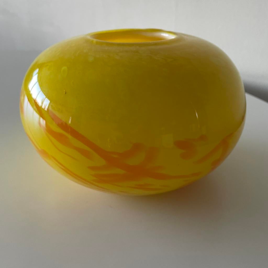 Murano vaas geel vintage jaren, Ophalen