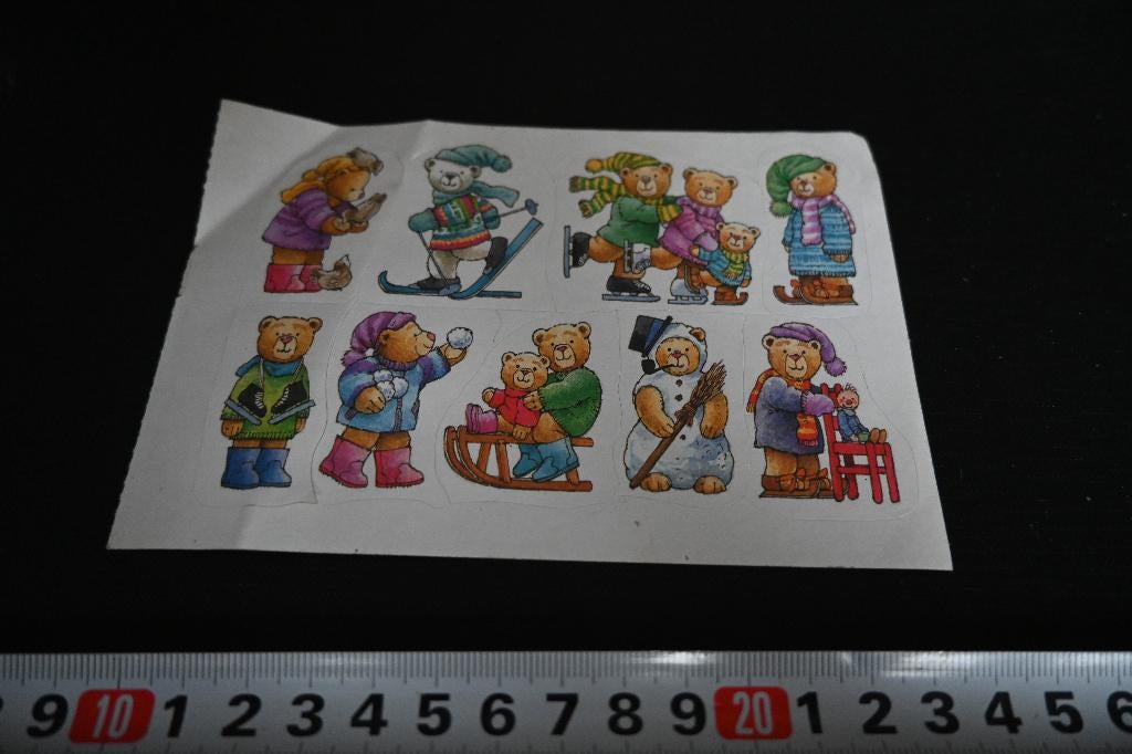 sticker set beren, Verzamelen, Ophalen, Zo goed als nieuw