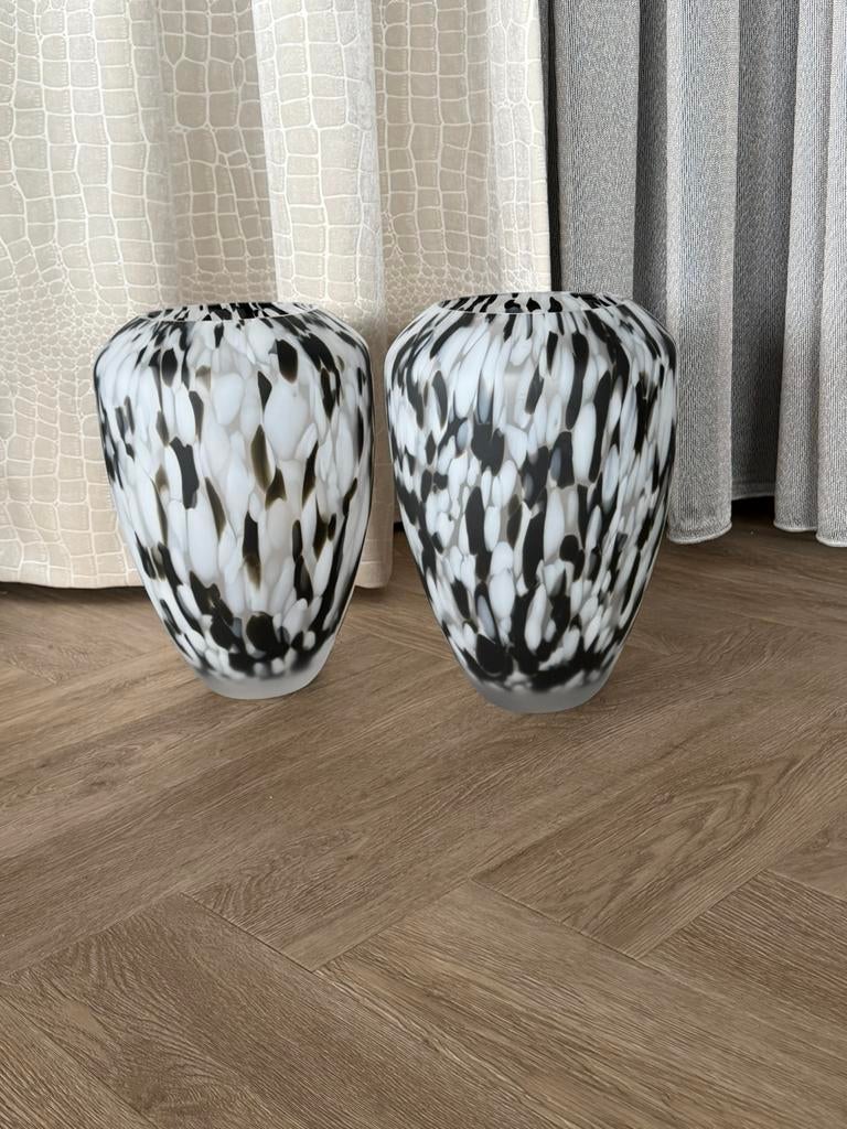 Matte cheetah vazen, Overige kleuren, Nieuw, Ophalen of Verzenden, Glas