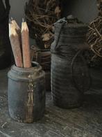 Oud houten potje met deksel Hoffz, Ophalen of Verzenden, Nieuw