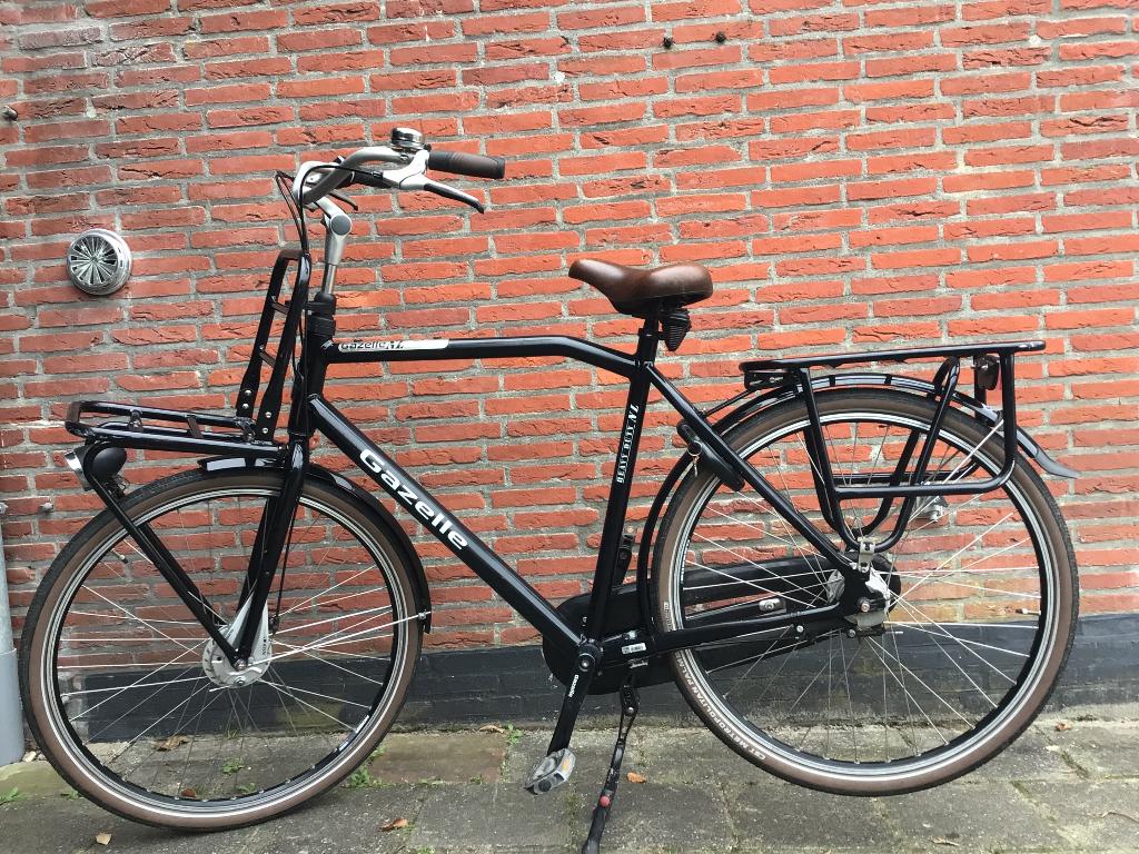 Gazelle herenfiets, transportfiets, Fietsen en Brommers, Fietsen | Heren | Herenfietsen, Ophalen, Versnellingen, Zo goed als nieuw