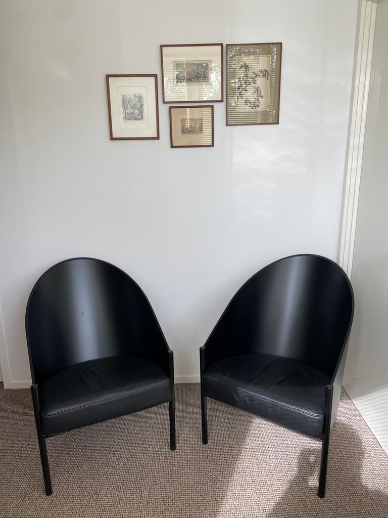 Set Pratfall Driade Aleph fauteuils, Huis en Inrichting, Ophalen of Verzenden, Gebruikt, Hout, 50 tot 75 cm
