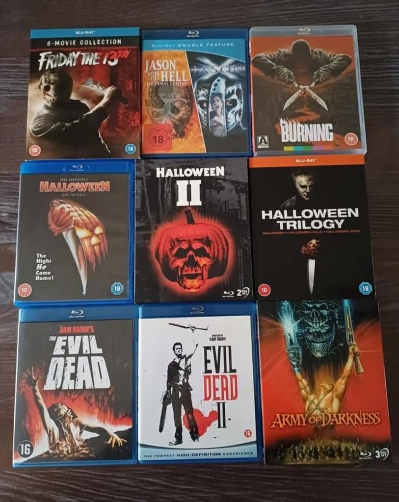 Blu-ray horror pakket 9 x, nieuw!!, Cd's en Dvd's, Blu-ray, Ophalen of Verzenden, Zo goed als nieuw, Horror, Boxset