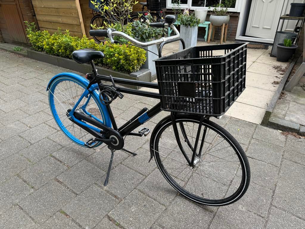 Sparta fiets met voordrager en mand, Fietsen en Brommers, Fietsen | Heren | Herenfietsen, Ophalen, Gebruikt, Sparta, Versnellingen