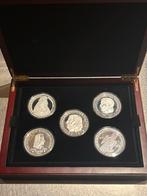 Die Ersten Fünf“ deutsche 5-DM-Silber-Gedenkmünzen, Ophalen of Verzenden, Zilver