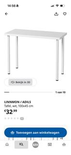 Linnmon bureau nog als nieuw, Huis en Inrichting, Bureaus, Ophalen, Zo goed als nieuw