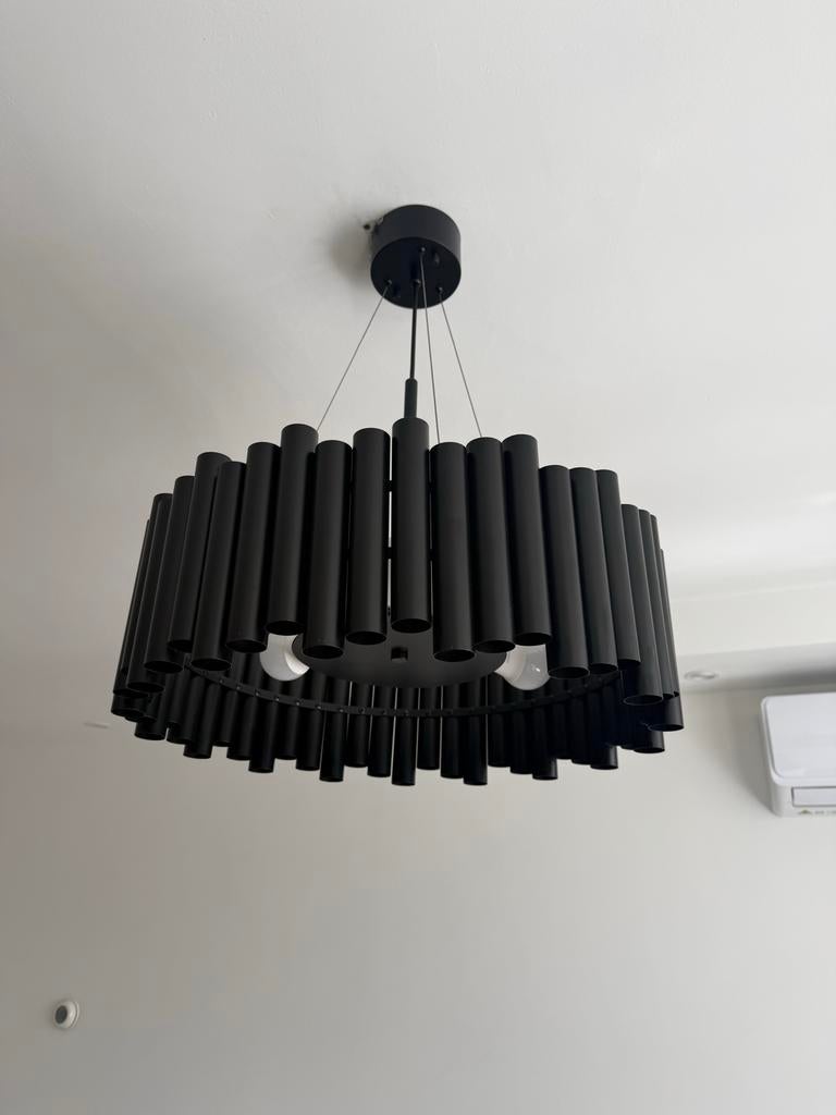 Moderne Zwarte Hanglamp Westwing, Huis en Inrichting, Lampen | Hanglampen, Ophalen, Zo goed als nieuw, Metaal, Minder dan 50 cm