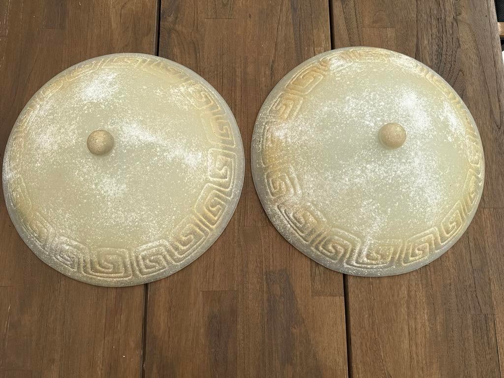 2 plafond lampen, Ophalen, Gebruikt, Overige materialen