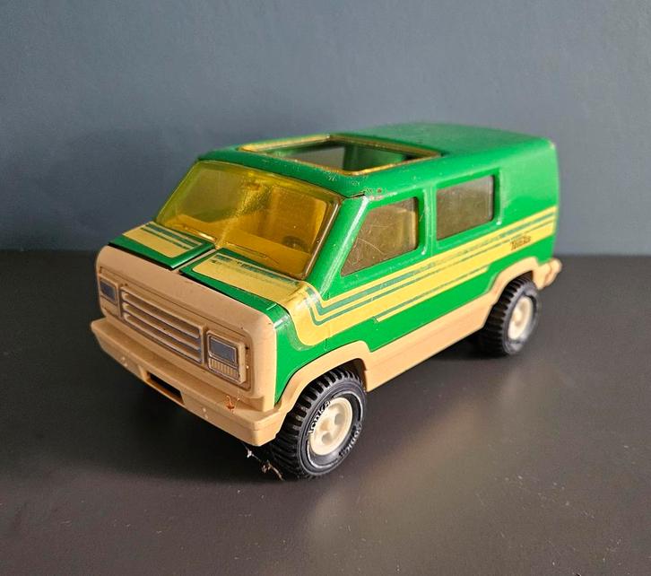 Vintage Tonka camper - Groen/Geel, Verzamelen, Speelgoed, Gebruikt, Ophalen of Verzenden
