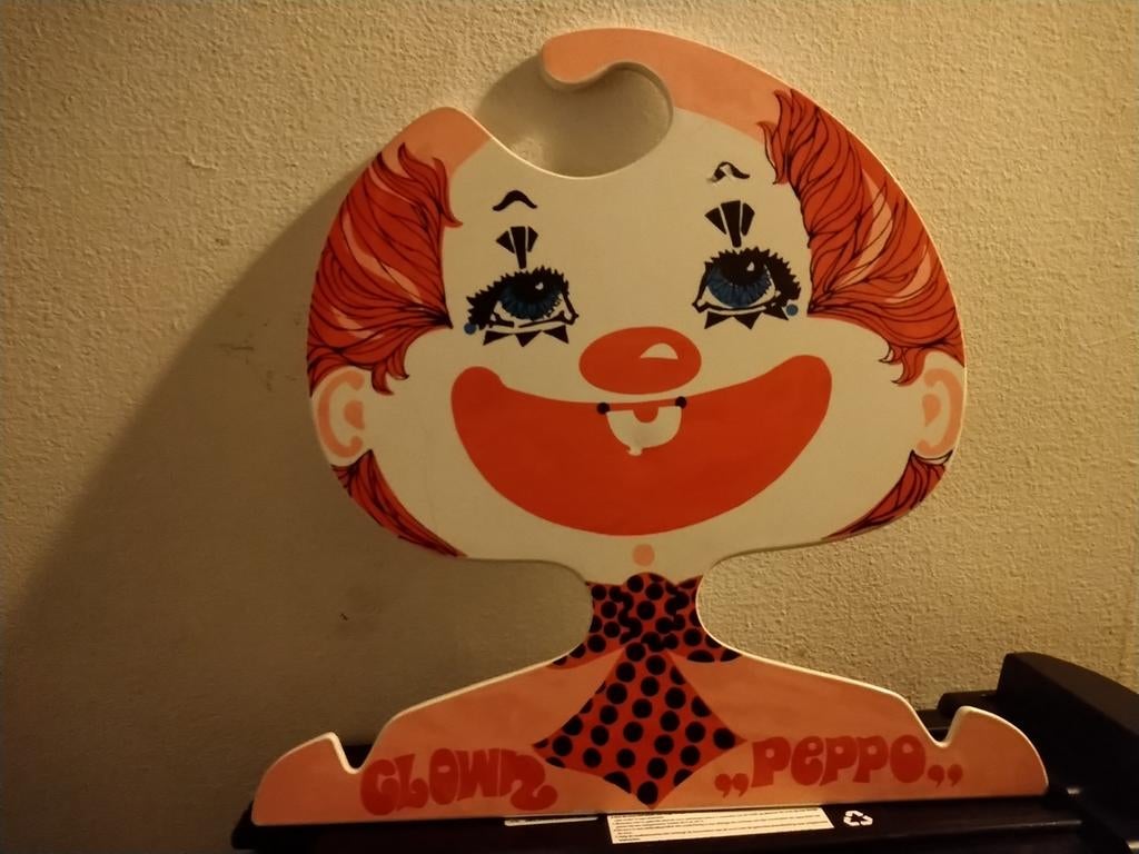 Vintage kinder kleerhanger clown, Verzamelen, Retro, Ophalen of Verzenden, Overige typen