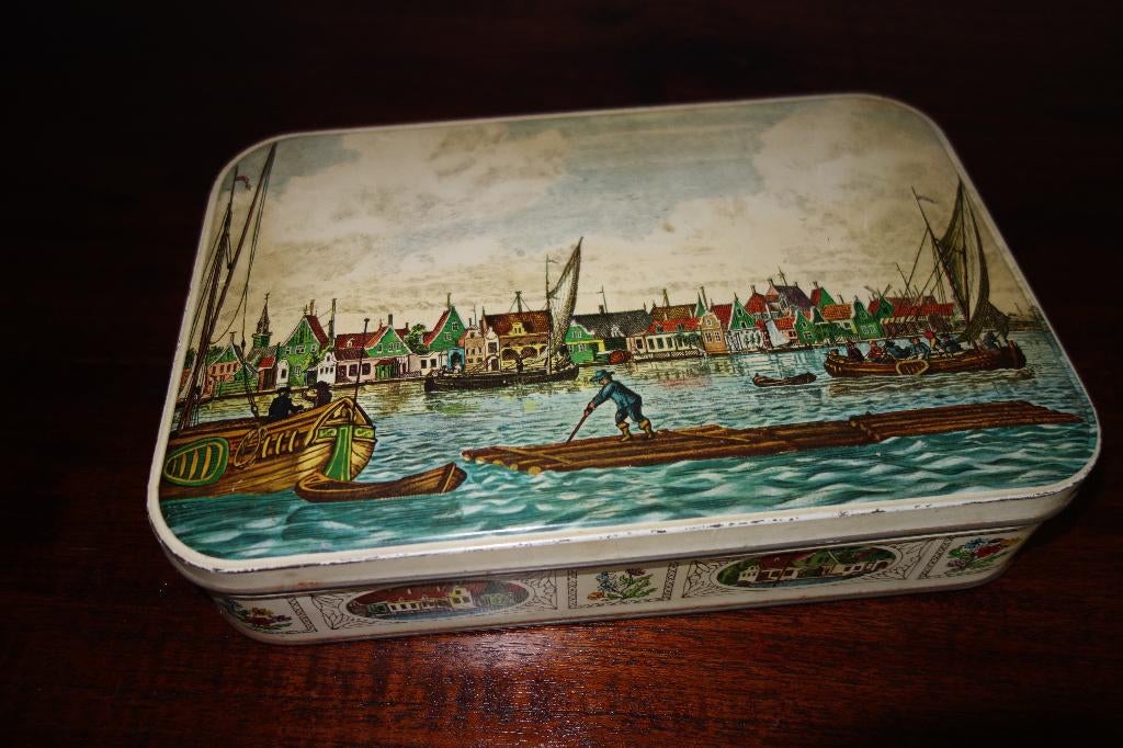 Blik Verkade Zaandam, Verzamelen, Blikken, Ophalen of Verzenden, Gebruikt, Koek(jes), Verkade