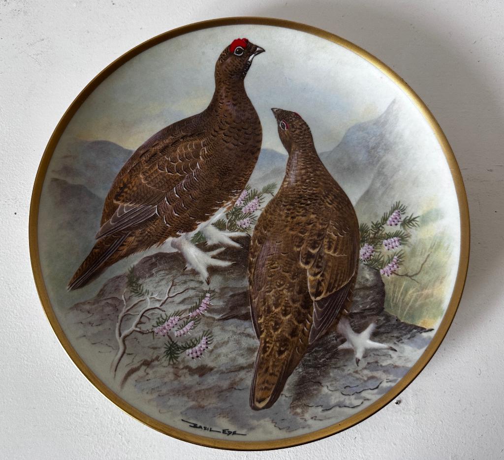 Gamebirds of the World Franklin Porcelain rode korhoen, Antiek en Kunst, Ophalen of Verzenden