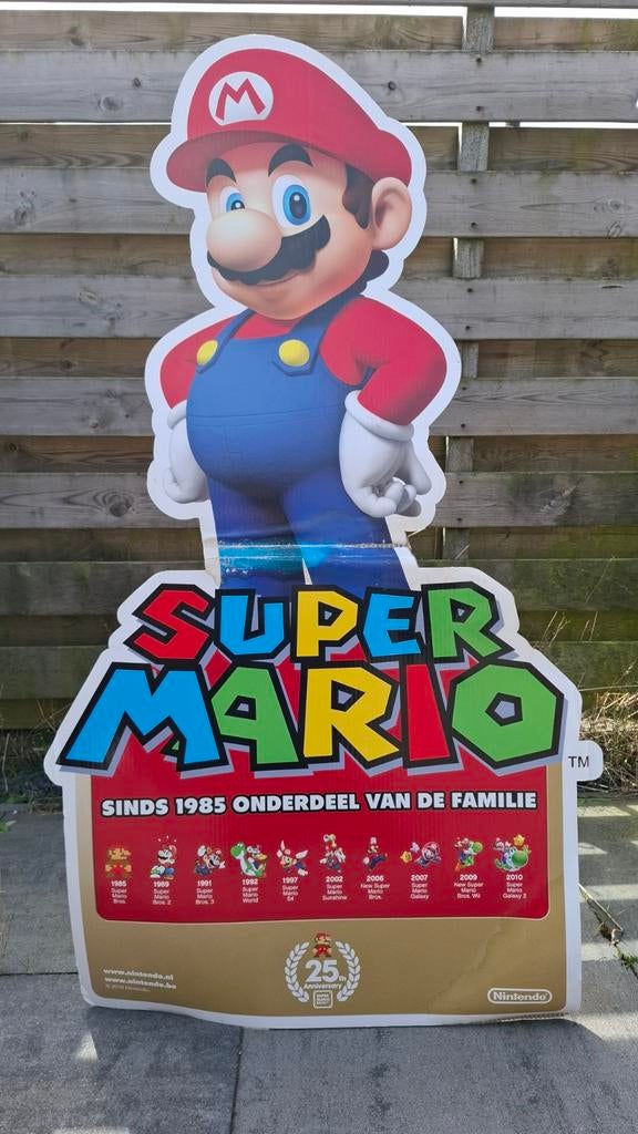 GRATIS Super Mario 25th Anniversary Display Standee, Ophalen, Gebruikt