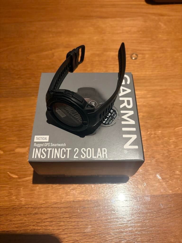 Garmin Instinct 2 Solar Tactical, Ophalen of Verzenden, GPS, Zo goed als nieuw, Zwart